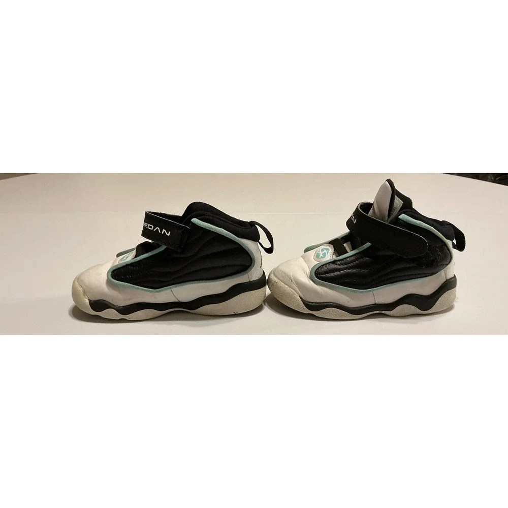 Jordan Pro Strong‎ Toddler Shoes Black White Teal DC7910-001 Size 8C Mens Kids